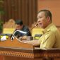 Bupati Kabupaten Tanjab Timur Saat Berikan Tanggapan Atas Pandangan Umum Fraksi DPRD, Rabu (29/03/2023). Foto : bj