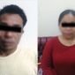 Pelaku Suami Istri, JK (39) dan RG (33) Diamankan Tim Tekab 07 Sat Reskrim Polres Bungo di Batam. FOTO : Humas PB