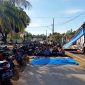 Masyarakat Kelurahan Parit Culum 1 Saat Gelar Do'a dan Tahlilan Bersama di TPU, Minggu (23/04/2023). Foto : bj