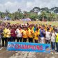 Kapolres Sarolangun AKBP Imam Rachman, SIK Pada Kegiatan Membuka Bhayangkara Cup 1 dan Road to Gaes Nasional VII 2023 di Lapangan Bhayangkara belakang Polsek Sarolangun, Jumat (23/6/23). FOTO : HMS.