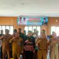 Peserta Sosialisasi saat Foto Bersama di Aula Kantor Kesbangpol Tanjab Timur, Selasa (10/10/2023). Foto : bj