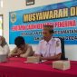 Kepala Desa Lagan Tengah saat Membuka Kegiatan Musyawarah Desa Penetapan KPM BLT DD Tahun 2024. Foto : bj