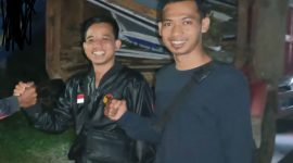 Ketua Panwascam Muara Sabak Barat Edy Saripudin saat Melakukan Patroli diwilayah Sabak Barat, Minggu (11/02/2024). Foto : Edy