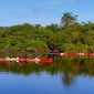 Tim Lomba Balap Perahu Tradisional di Kelurahan Teluk Dawan, Jum'at (12/04/2024). FOTO : bj