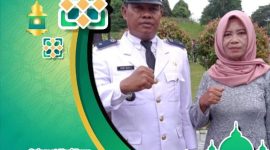 Kepala Desa Suka Maju, Didi Budi Cahyanto Beserta Istri. Foto : ist