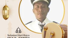 Kades Kota Baru, Geragai Maryono Mengucapkan Selamat Hari Raya Idul Fitri 1445 H, Selasa (9/4/2024). Foto : ist