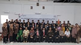 Bawaslu Tanjabtim Lantik 33 petugas Panwascam terpilih, Jum'at (24/05/2024). FOTO : bj