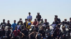 Bacabup Dillah - MT Bersama Rombongan dan Tim Jelajahi Wilayah Tanjab Timur, Rabu (24/7). FOTO : Center