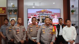 Press Release Polres Tanjabtim, Ungkap Berbagai Kasus Sepanjang Tahun 2024, Selasa (31/12/24). FOTO : Humas