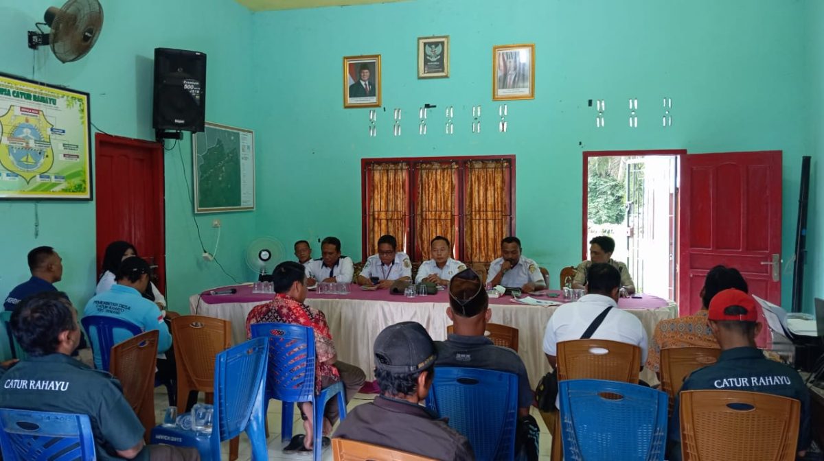 Desa Catur Rahayu, Dendang Menggelar Musrenbang Tahun Anggaran 2026, Rabu (22/01/2025). FOTO : bj