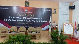 KPU Tanjab Timur Gelar Rakor Evaluasi Pelaksanaan Pilkada Serentak Tahun 2024, Jum'at (24/01/2024). FOTO : bj