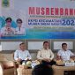 Camat Muara Sabak Barat saat menyampaikan usulan skala prioritas pada Musrenbang penyusunan RKPD tahun anggaran 2026, Rabu (12/2/2025). FOTO : bj