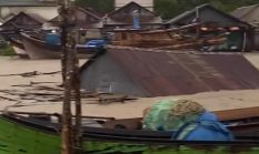 Cuaca Ekstrem, Satu Rumah di Muara Sabak Timur Terseret Arus