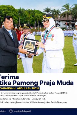 Sehari Jelang Ulang Tahun Sang Ayah, Bupati Dillah Raih Penghargaan Kehormatan dari IPDN